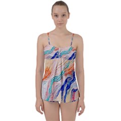 Paint Acrylic Paints Babydoll Tankini Set by Pakrebo