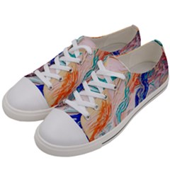 Paint Acrylic Paints Women s Low Top Canvas Sneakers by Pakrebo