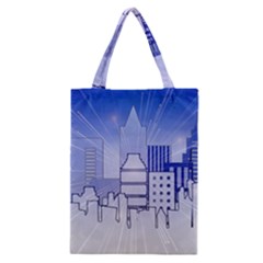 City Architecture Building Skyline Classic Tote Bag by Pakrebo