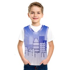 City Architecture Building Skyline Kids  Sportswear by Pakrebo