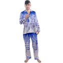 City Architecture Building Skyline Men s Satin Pajamas Long Pants Set View1