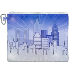 City Architecture Building Skyline Canvas Cosmetic Bag (xxxl) by Pakrebo