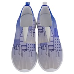 City Architecture Building Skyline No Lace Lightweight Shoes by Pakrebo