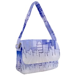 City Architecture Building Skyline Courier Bag by Pakrebo