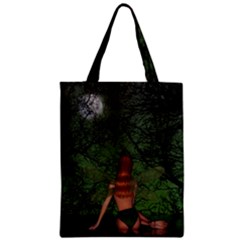 The Night Sadness Surprise Zipper Classic Tote Bag by Pakrebo