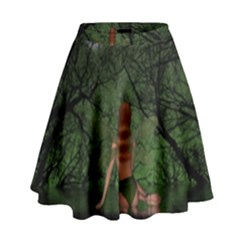 The Night Sadness Surprise High Waist Skirt by Pakrebo