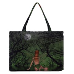 The Night Sadness Surprise Zipper Medium Tote Bag by Pakrebo