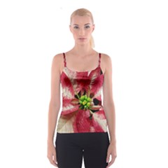 Christmas Poinsettia Deco Jewellery Spaghetti Strap Top by Pakrebo