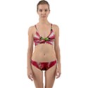 Christmas Poinsettia Deco Jewellery Wrap Around Bikini Set View1