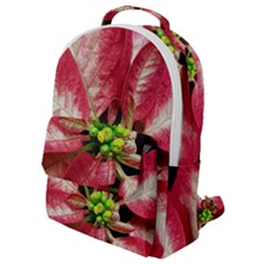 Christmas Poinsettia Deco Jewellery Flap Pocket Backpack (small) by Pakrebo