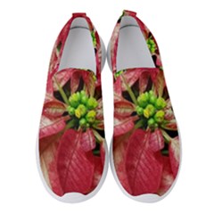 Christmas Poinsettia Deco Jewellery Women s Slip On Sneakers by Pakrebo