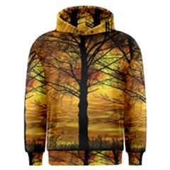 Nature Sunset Landscape Sun Men s Overhead Hoodie