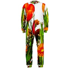 Tulip Gerbera Composites Broom Onepiece Jumpsuit (men)  by Pakrebo