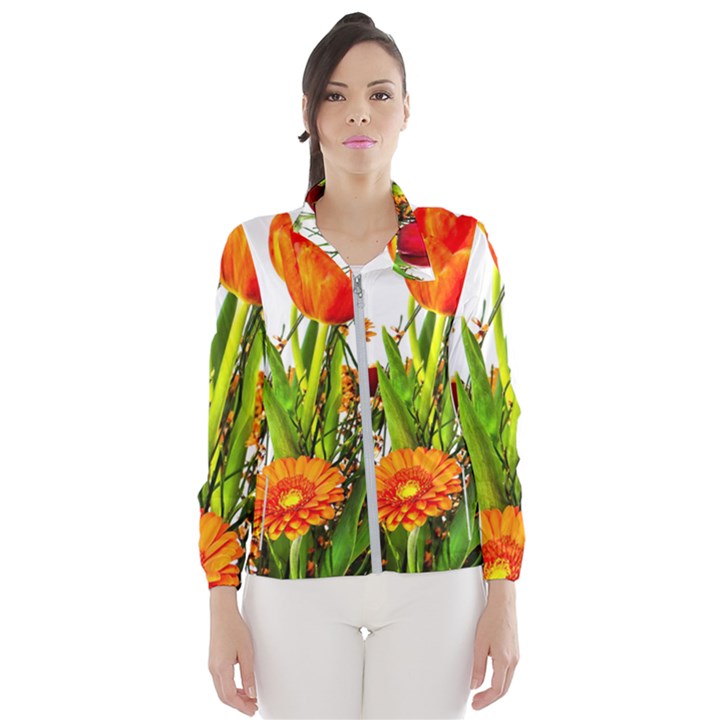 Tulip Gerbera Composites Broom Women s Windbreaker