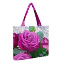 Rose Pink Purple Flower Bouquet Zipper Medium Tote Bag View2