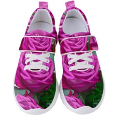 Rose Pink Purple Flower Bouquet Women s Velcro Strap Shoes by Pakrebo