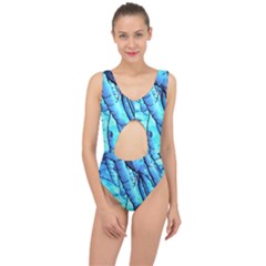 Winter Branch Tree Beech Snow Center Cut Out Swimsuit by Pakrebo