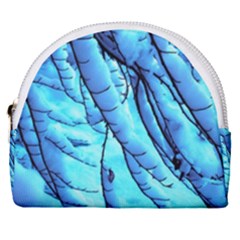 Winter Branch Tree Beech Snow Horseshoe Style Canvas Pouch by Pakrebo