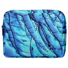 Winter Branch Tree Beech Snow Make Up Pouch (large) by Pakrebo