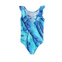 Winter Branch Tree Beech Snow Kids  Frill Swimsuit View2