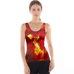 Bernstein Burning Stone Gem Tank Top by Pakrebo