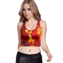 Bernstein Burning Stone Gem Racer Back Crop Top View1