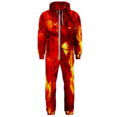 Bernstein Burning Stone Gem Hooded Jumpsuit (men)  by Pakrebo