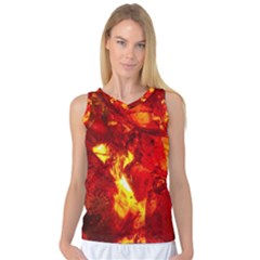 Bernstein Burning Stone Gem Women s Basketball Tank Top by Pakrebo