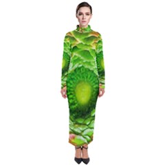 Ranunculus Blossom Bloom Nature Turtleneck Maxi Dress by Pakrebo