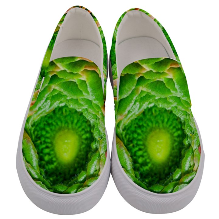 Ranunculus Blossom Bloom Nature Men s Canvas Slip Ons