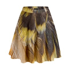 Wing Feather Bird Animal World High Waist Skirt by Pakrebo