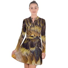 Wing Feather Bird Animal World Long Sleeve Panel Dress by Pakrebo