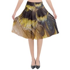 Wing Feather Bird Animal World Flared Midi Skirt by Pakrebo