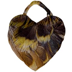 Wing Feather Bird Animal World Giant Heart Shaped Tote by Pakrebo