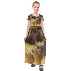 Wing Feather Bird Animal World Kids  Short Sleeve Maxi Dress by Pakrebo