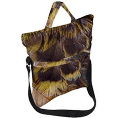 Wing Feather Bird Animal World Fold Over Handle Tote Bag by Pakrebo