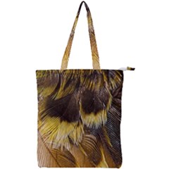 Wing Feather Bird Animal World Double Zip Up Tote Bag by Pakrebo