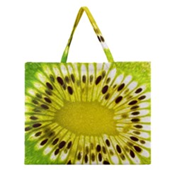 Kiwi Vitamins Eat Fresh Healthy Zipper Large Tote Bag by Pakrebo