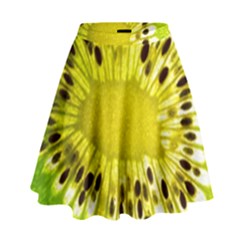 Kiwi Vitamins Eat Fresh Healthy High Waist Skirt by Pakrebo