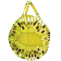 Kiwi Vitamins Eat Fresh Healthy Giant Round Zipper Tote by Pakrebo