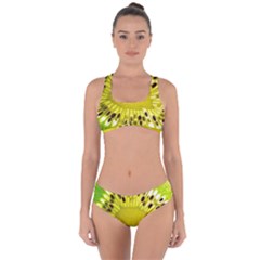 Kiwi Vitamins Eat Fresh Healthy Criss Cross Bikini Set by Pakrebo