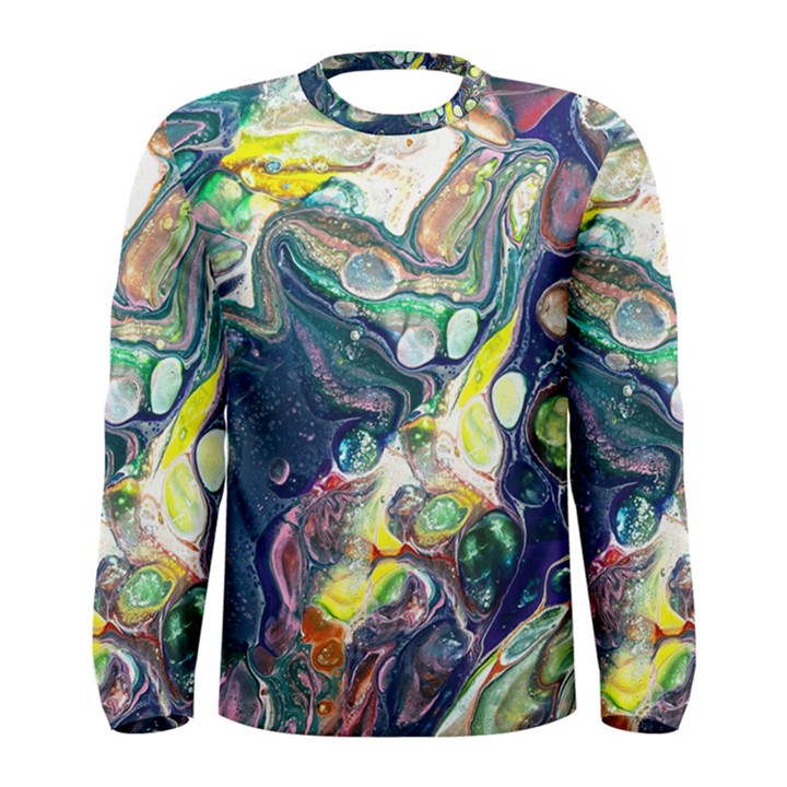 Paint Acrylic Paint Art Colorful Men s Long Sleeve Tee