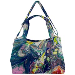 Paint Acrylic Paint Art Colorful Double Compartment Shoulder Bag by Pakrebo