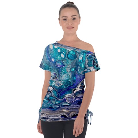 Paint Acrylic Paint Art Colorful Tie-up Tee by Pakrebo