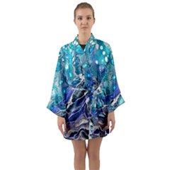 Paint Acrylic Paint Art Colorful Long Sleeve Kimono Robe