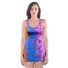 Art Abstract Background Color Skater Dress Swimsuit