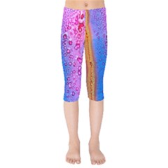 Art Abstract Background Color Kids  Capri Leggings  by Pakrebo