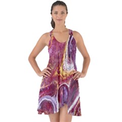 Paint Acrylic Paint Art Colorful Show Some Back Chiffon Dress