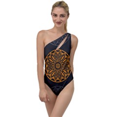 Background Design Pattern Tile To One Side Swimsuit