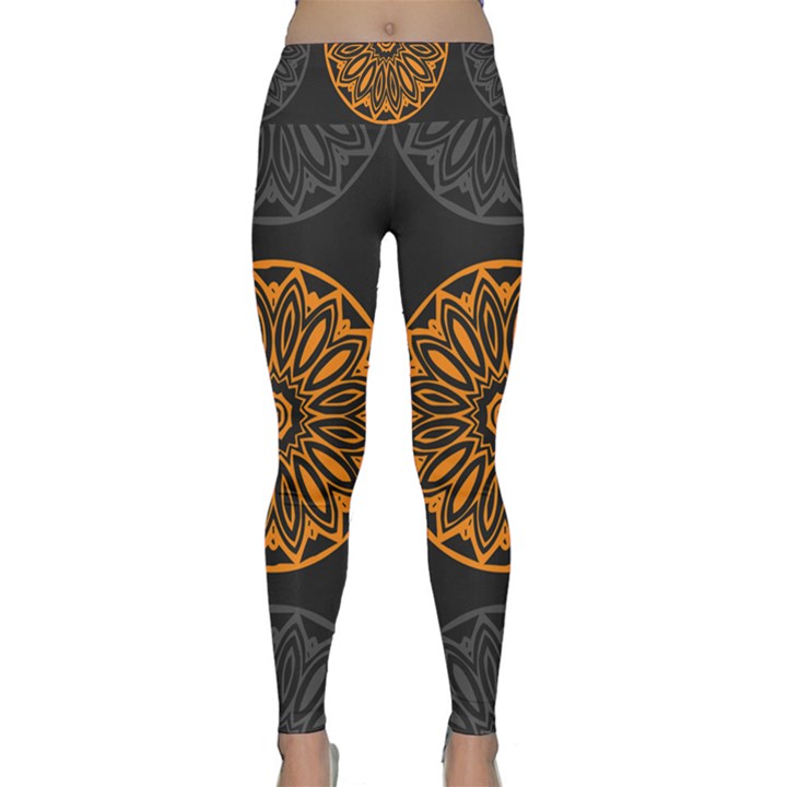 Background Design Pattern Tile Lightweight Velour Classic Yoga Leggings